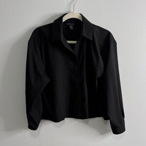 Athleta Women's Classic Black Button-Down Shirt